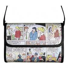 Cross-body bag made from Archie comics magazine paper - FREE SHIPPING,  unique gift idea for girlfriend sister wife grandma mum mom who loves likes  bags upcycled upcycle up-cycled : Amazon.co.uk: Handmade Products