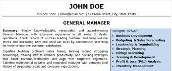 The take the lead in train. Automotive Resumes General Manager Resume Sample Ihireautomotiveprofessionals