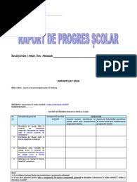 L'établissement d'un rapport annuel (ou rapport d'activité) est obligatoire pour de nombreuses entreprises sa, sarl ou snc. Raport De Progres Scolar Inv Primar Definitivat 2018