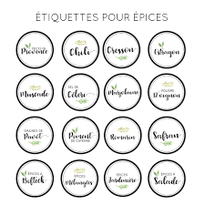 etiquettes a epices a telecharger simple 100 etiquettes natacha creative spice labels lettering diy tags