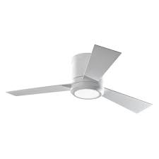 Monte Carlo Clarity Ii 42 In Integrated Led Brushed Steel Ceiling Fan With 3 Blades 3clyr42bsd V1 Ceiling Fan White Ceiling Fan Hugger Ceiling Fan