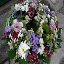 How much do funeral flowers cost? Appleshaw Funeral Wreath Of Country Flowers Blooms Of Basingstoke Florist