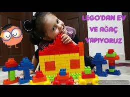 legodan ev ve agac yapiyoruz renkli legolarla egleniyoruz eglenceli cocuk videosu youtube
