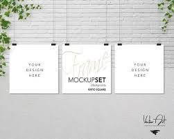 Set Of 3 Square Mockup Nursery Mockup Styled Photography Etsy Mockup Free Psd Free Packaging Mockup Psd Mockup Template