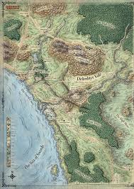 Scourge Of The Sword Coast Dnd World Map Imaginary Maps Fantasy World Map