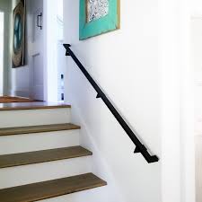 Below we share a variety of stair railings including contemporary, traditional, rustic and modern designs. 5 Modern Handrail 3 Brackets Tube Steel Hand Rail Etsy