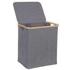 A hamper with wheels from neatfreak is perfect for the job. Bamboo Laundry Hamper Storage Basket Folding Dirty Clothes Hamper With Lid Us Laundry Carts Hampers Home Garden Worldenergy Ae