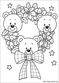 Coloriages de noël pour les enfants : Coloriage La Couronne De Noel