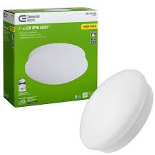 Big savings on top brands & styles. Commercial Electric Spin Light 11 In Led Flush Mount Ceiling Light High Output 1600 Lumens 22 Watt 4000k Bright White No Bulbs 54652143 The Home Depot