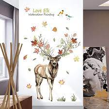 Leaf Flower Wall Stickers Decor Decal Art Murals Treatments Peel And Stick Green Leaves Wall Sticker Flower Wall Stickers Wall Decor Stickers Sticker Wall Art