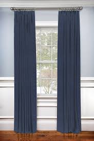 Get free shipping on qualified back tab curtains or buy online pick up in store today in the window treatments department. Hidden Back Tab Drapery Panel Irish Linen Navy White Cottage