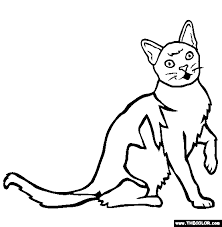 My coloring pages offer you a wide collection of cat coloring pages for kids. Cats Online Coloring Pages