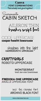 Canva Font Combinations How To Create Pinterest Friendly Graphics Font Combinations Graphic Design Tips Lettering Check it for free with typograph.