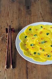 Gelbe Bete Carpaccio Transglobal Pan Party Rezept Gelbe Bete Gesunde Ernahrung Lebensmittel Lebensmittel Essen