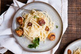 Scarlett johansson had a small role in chef and the highlight of that was jon favreau creating a deliciously simple pasta dish known as aglio e olio. Linguine Aglio E Olio W Lemon Butter Scallops Quarter Soul Crisis