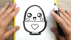 Disegni facili da stampare e personalizzare, per intrattenere i bambini. Come Disegnare Un Uovo Kawaii Disegni Facili Youtube