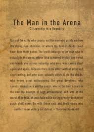 Man in the arena quote. The Man In The Arena Quote Poster By Design Turnpike Displate