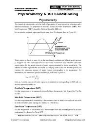 Chapter 10A: A) Air - Water Vapor Mixtures (Updated 5/10/10)