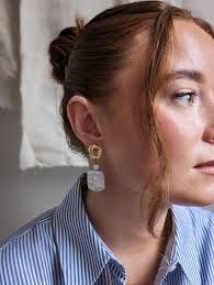 Textured Pearl Top Earrings