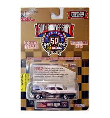 I'm told the strips are discontinued. Racing Champions Nascar 50th Anniversary 55 Ford Fairlane Nascar Stock Car Global Diecast Direct