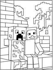 40+ minecraft steve coloring pages for printing and coloring. Minecraft Steve Coloring Pages Printable Coloring Pages Ideas