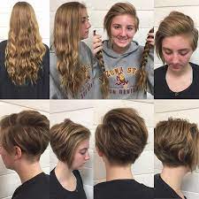 Emily Anderson On Instagram She Came In Not Even Scared One Bit To Chop Off Her Hair She Wanted Something Similar To My Hai Hair Edgy Hair Short Hair Styles