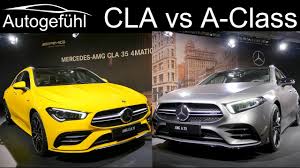 Mercedes Amg A Class 35 Sedan Vs Cla 35 Amg Comparison Review Exterior Interior Youtube