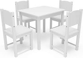 Table and chair in the nursery. White Wooden Table And Chairs For Toddlers Online