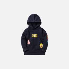 Kith Kids X Spongebob Just Us Hoodie Navy Hoodies Black Hoodie Kith