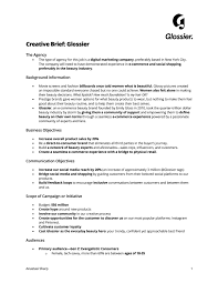 Feel free to use this free creative brief template and adapt it to make it yours. Sample Creative Brief Glossier By Anastasi Sharp Issuu