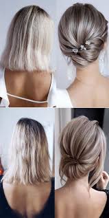 20 Medium Length Wedding Hairstyles For 2021 Brides Emmalovesweddings Bridal Hair Updo Short Hair Updo Mother Of The Bride Hair