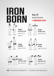 Ironborn 30 Day Muscle Definition Dumbbell Program By Darebee Dumbell Workout Dumbbell Workout Darbee Workout