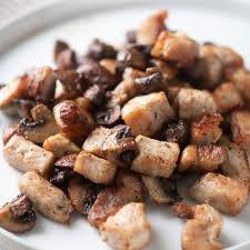 Can you believe easter is just around the corner? Air Fried Pork Bites Recipe And Mushrooms In Air Fryer Air Fryer World