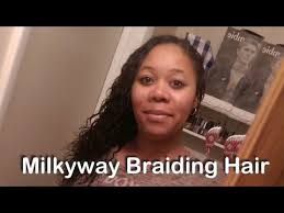 Braiding this hair after the hair style is completed as is usually done, is not necessary with this spanish bulk hair. How I Braid My Hair Milkyway Braiding Hair Wet And Wavy Braiding Hair Youtube