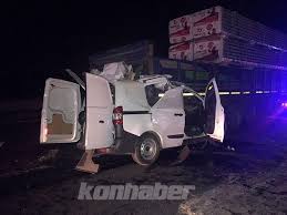 Kazada 6 kişi öldü, 24 kişi de yaralandı. Konya Da Feci Kaza 2 Olu