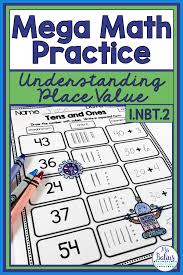 First Grade Place Value Practice In 2020 First Grade Math Math Practices Daily Math Practice