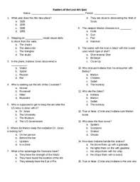 He got hit by a jeep. Raiders Of The Lost Ark Worksheets Teaching Resources Tpt