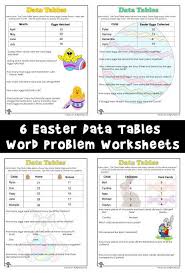Data Tables Word Problem Worksheets For Easter Woo Jr Kids Activities Word Problem Worksheets Word Problems Math Word Problems