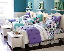 Besides reflecting the teen's interest, a teen bedroom should also be functional for doing studies and homework, socializing with friends and for resting. Cute For Twins Or Triplets Teenage Girl Bedroom Ideas Shared Bedroom Pbteencute Shelves My Home Inspiration