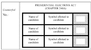 Presidential Elections Forms And Fees Amendment Regulations 2011 Singapore Statutes Online