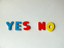 yes no words stock photo slavule
