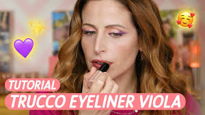 Tutorial Trucco occhi: Eyeliner Viola 💜 Glam e di tendenza