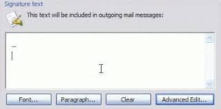 Using Signatures In Outlook 2003 Or 2007 Outlook Tips
