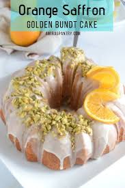 Golden Saffron Orange Bundt Cake Recipe In 2020 Orange Bundt Cake Popular Desserts Recipes Orange Cake Easy
