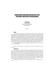 Pdf Soguk Savas Sonrasinda Abd Nin Orta Asya Politikasi Beklentiler Ve Gerceklikler
