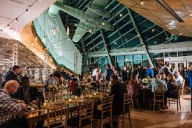Rustic Farm Tables Inside A Modern Museum Venue The Perfect Combination Farmtables Museumevents Museum Rustic Farm Table Event