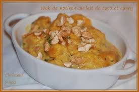 Recette De Wok De Potiron Au Lait De Coco Et Curry Recette Recettes Wok Recette Potiron Potiron