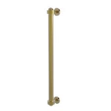 This contemporary unlacquered brass cup pull is perfect for those with a modern but classic taste. Allied Brass 18 In Center To Center Refrigerator Pull With Dotted Aents In Unlacquered Brass 402ad Rp Unl The Home Depot