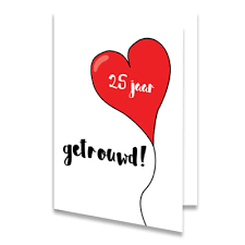 Gefeliciteerd 25 Jaar Getrouwd Stuur Een Felicitatiekaart