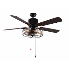 Borg 5 Blade Ceiling Fan With Pull Chain And Light Kit Included Industrial Ceiling Fan Ceiling Fan With Remote Ceiling Fan Light Kit